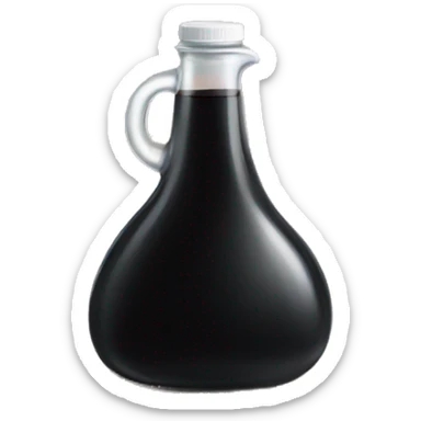 spot of black liquid on the desk sticker