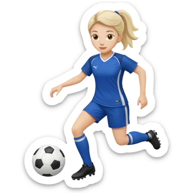 una madame che gioca a calcio sticker