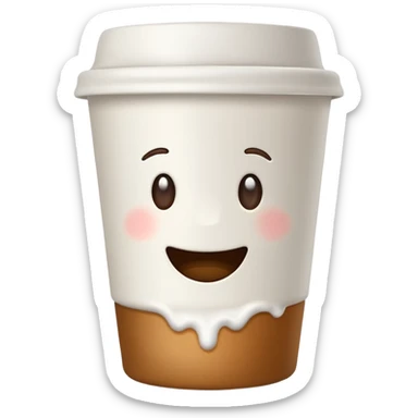 takeaway coffee cup  sticker