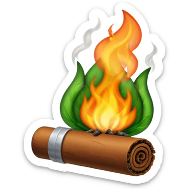 a joint by itself burning sticker