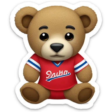 Osito de peluche con jersey  sticker