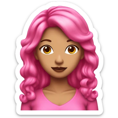 pink girly coquette fire sticker