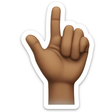 Shaka hand motion sticker