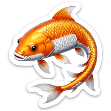 Koi fish sticker