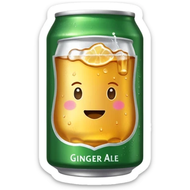 ginger ale can sticker