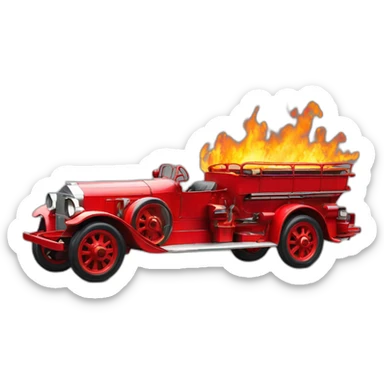 Packard fire engine sticker
