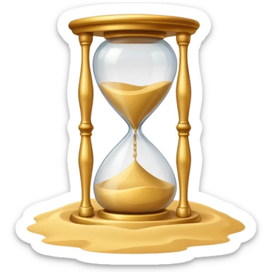 hourglass emoji style sticker