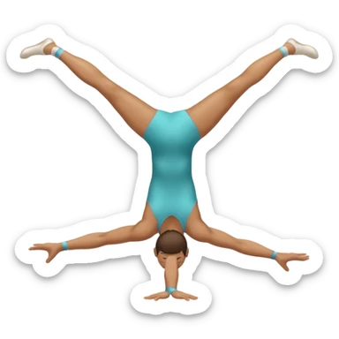 A gymnast doing a backbend sticker