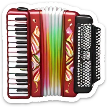 Ribbon Candy Accordion  sticker