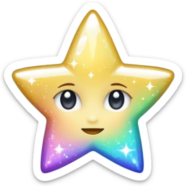 emoji like stardust sparkles for decoration sticker