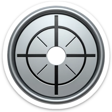 gun sight crosshairs sticker