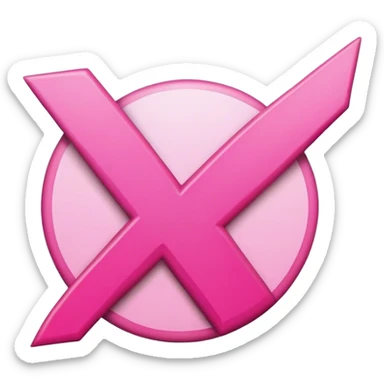 pink check mark sticker
