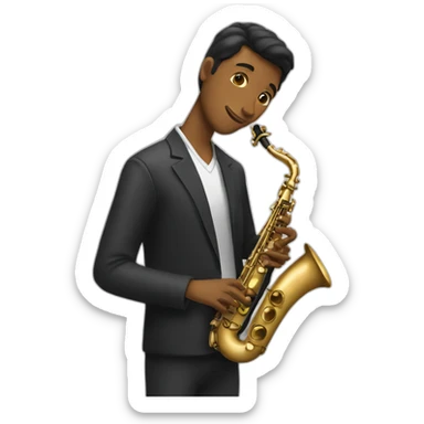 Vulcan saxophone player sticker
