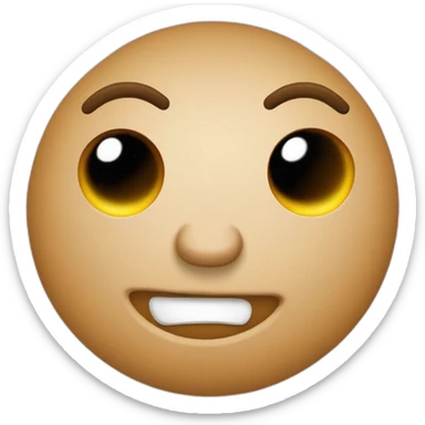 Un emoji que est un mélange de 💩 et de 🤨 sticker