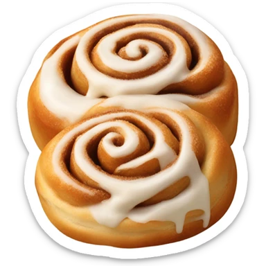 Two cinnamon rolls sticker