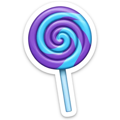 lolipop roxo e azul sticker