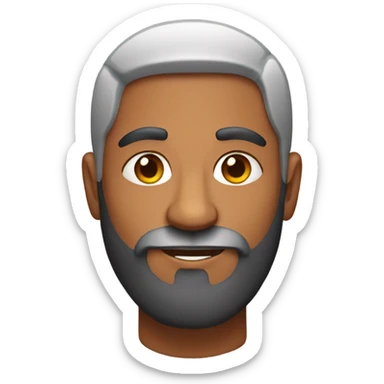 Indian man with beard sticker