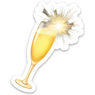 sparkler champagne sticker