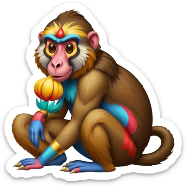 Mandrill sticker