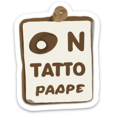 pancarte avec le texte "on tapote svp!!" sticker