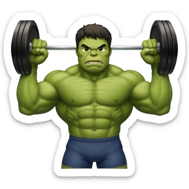 Hulk who says - at globle gym, we are better than you and we know it. sticker