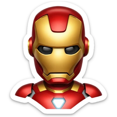 Iron man emoji sticker