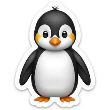 Pinguino con pijama sticker