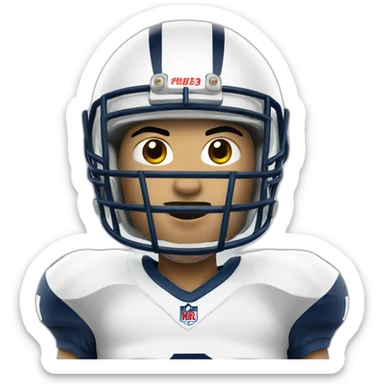 slim Asian Football player sticker