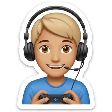 Real Emoji Gamer  sticker