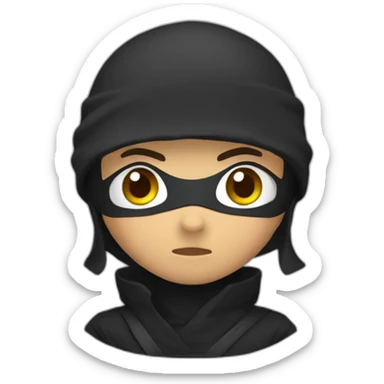 ninja silencio sticker