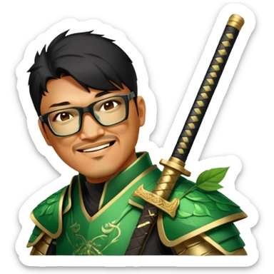 Emerald Samurai sticker