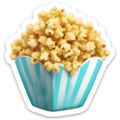 color pop corn sticker
