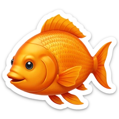 One happy fish sticker