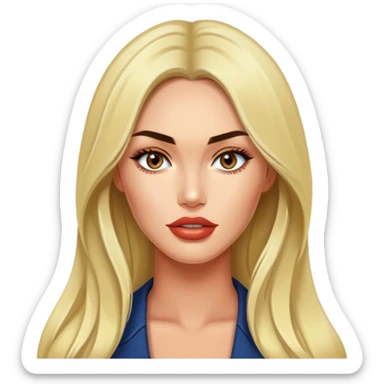 A blonde Megan fox sticker