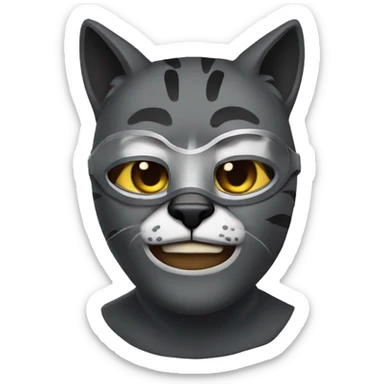 A  therian with a cool cat mask sticker