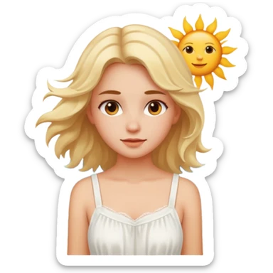 Girl summer solting sticker