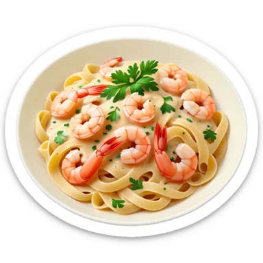 pasta with shrimps sticker