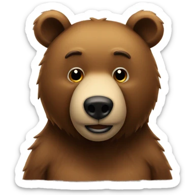 Big back bear sticker