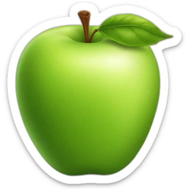 Can you draw me half an apple?  sticker