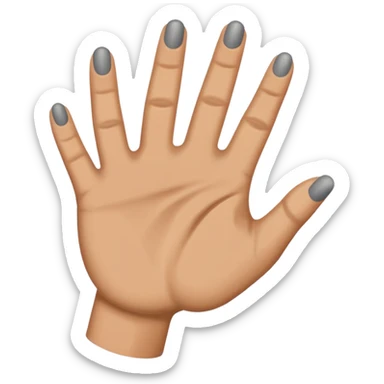 Yvl hand sign hand color grey sticker