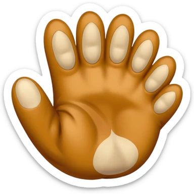 ⁠A twitching paw tapping or drumming against the screen. sticker