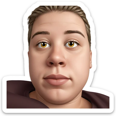 boy with flower portrait sticker