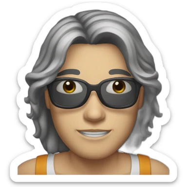 злой в очках sticker