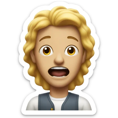 neighbor looking maniacal sticker