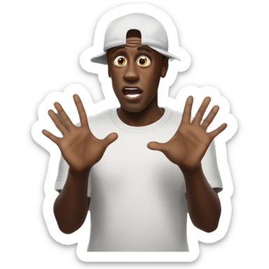 ksi begging with his hands sticker