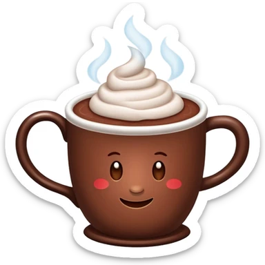 Hot cocoa sticker