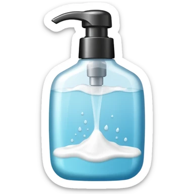 Soap and shampoo sticker