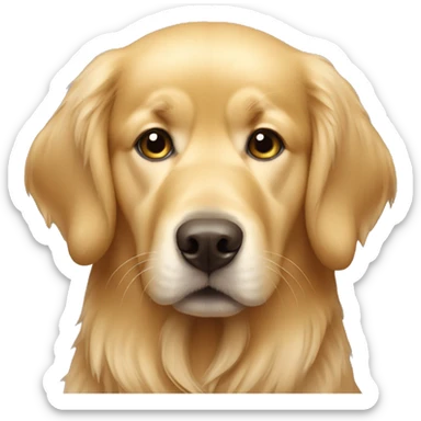 golden retriver sticker