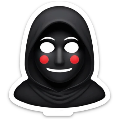 shadow with no face but only a sillhouette  sticker