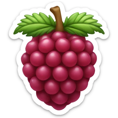 raspberry  sticker